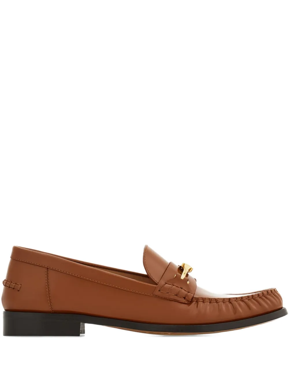 Ferragamo logo-plaque loafers Brown