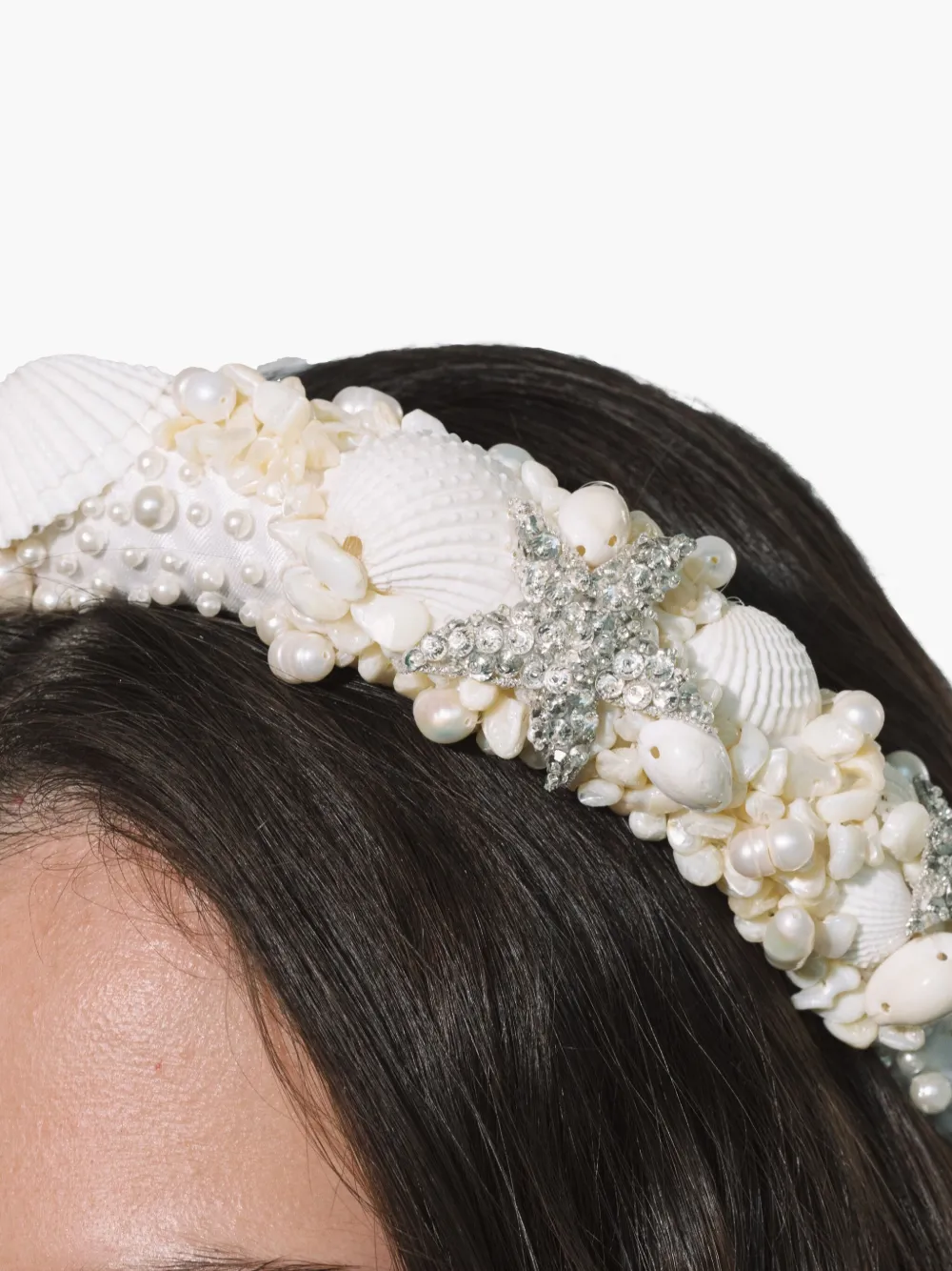 Jennifer Behr Stellamaris haarband Wit