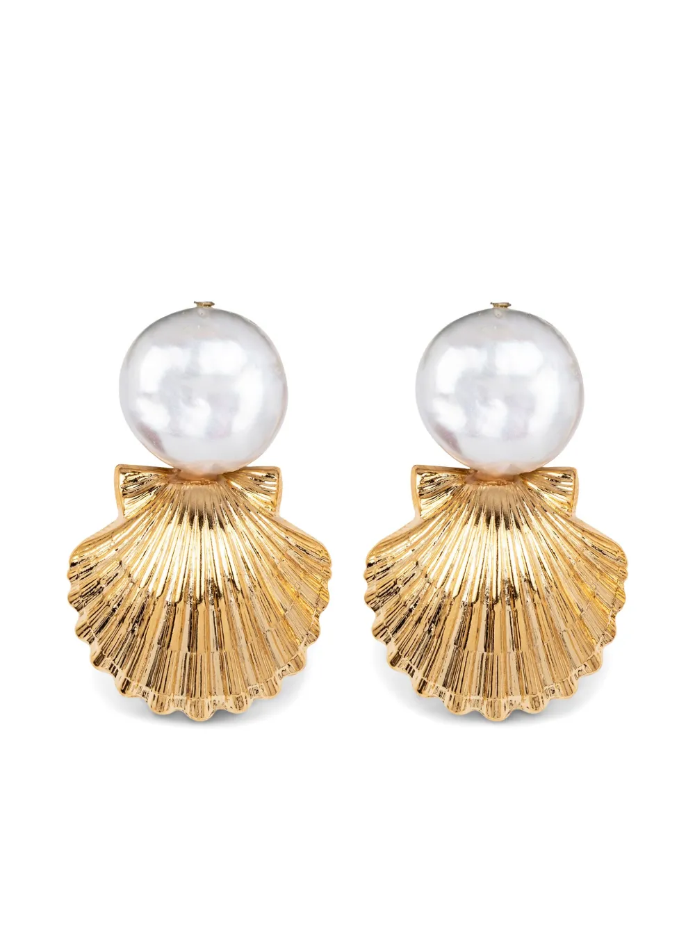 Jennifer Behr aretes Laguna | dorado | Image 1