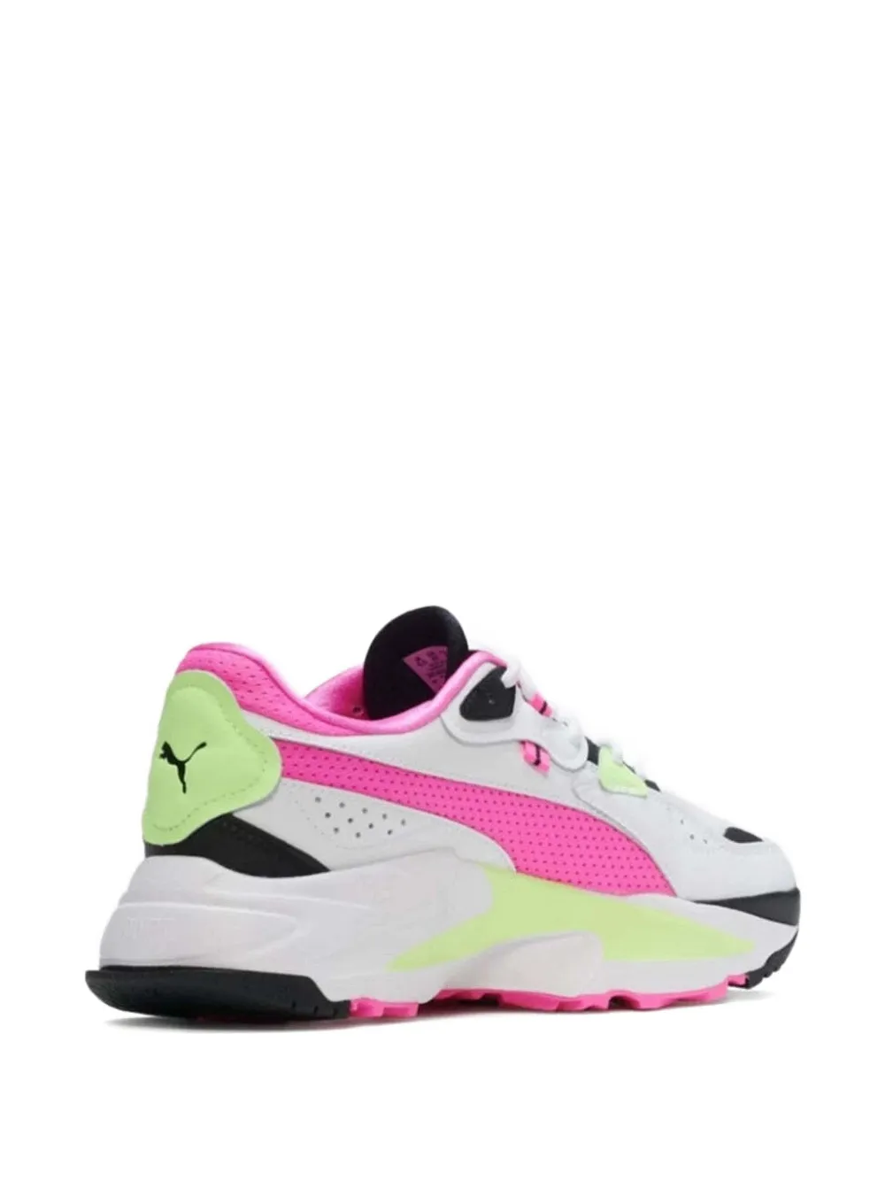 PUMA Orkid Neon "White Luminous Pink Fuzzy Lime" sneakers