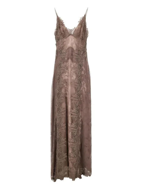 Alberta Ferretti vestido con encaje bordado