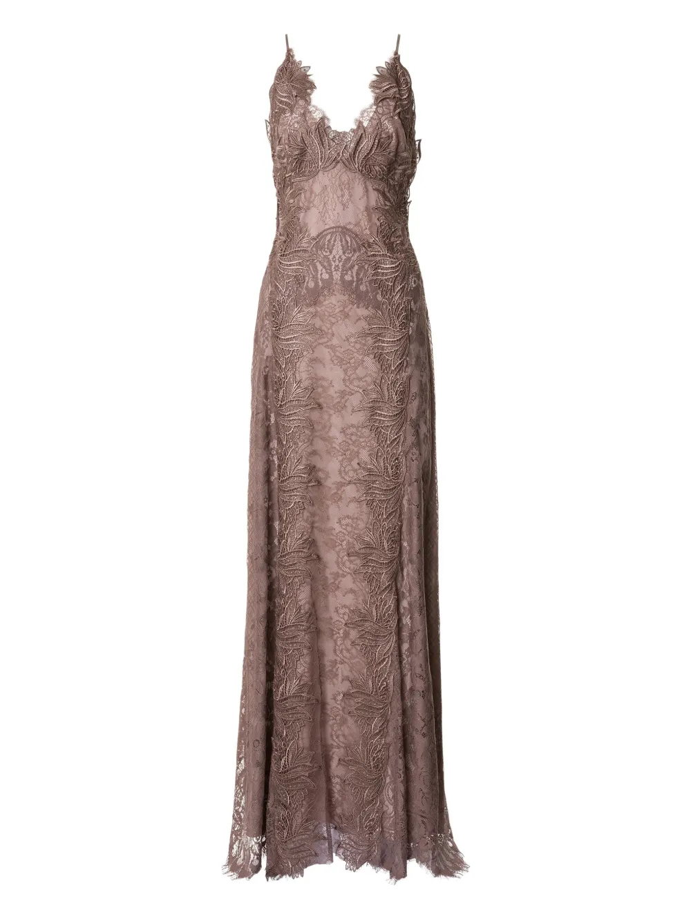lace-embroidered dress
