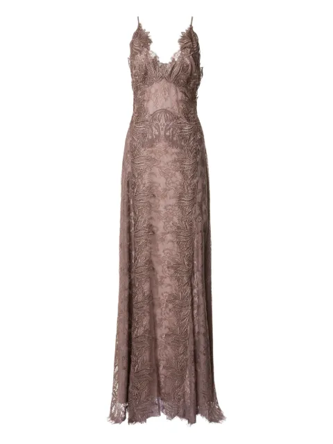 Alberta Ferretti lace-embroidered dress
