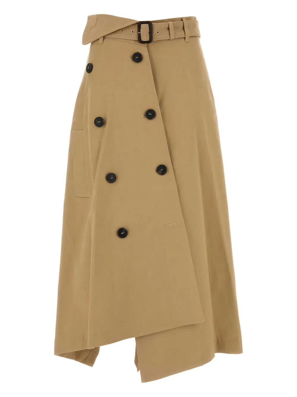 WEEKEND MAX MARA POPLIN ASYMMETRIC SKIRT