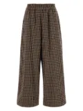 Weekend Max Mara Ebe checked trousers - Brown
