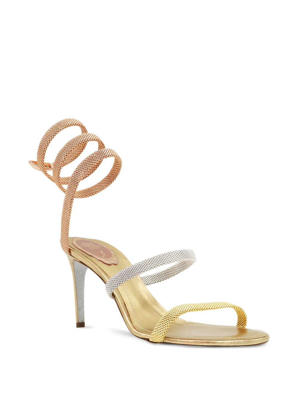 René Caovilla 80mm Trigold Cleo snake-wrap sandals | Heeled Sandals | Image 2