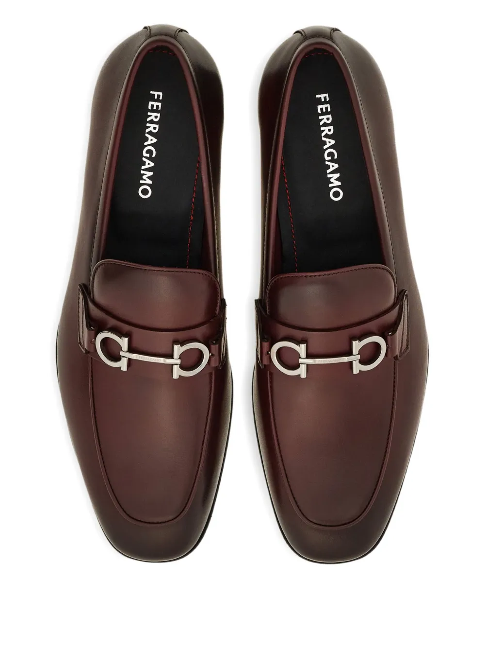 Ferragamo Gancini loafers Red