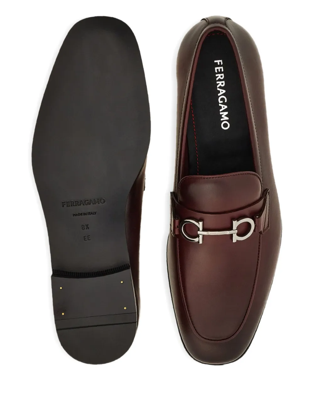 Ferragamo Gancini loafers Red