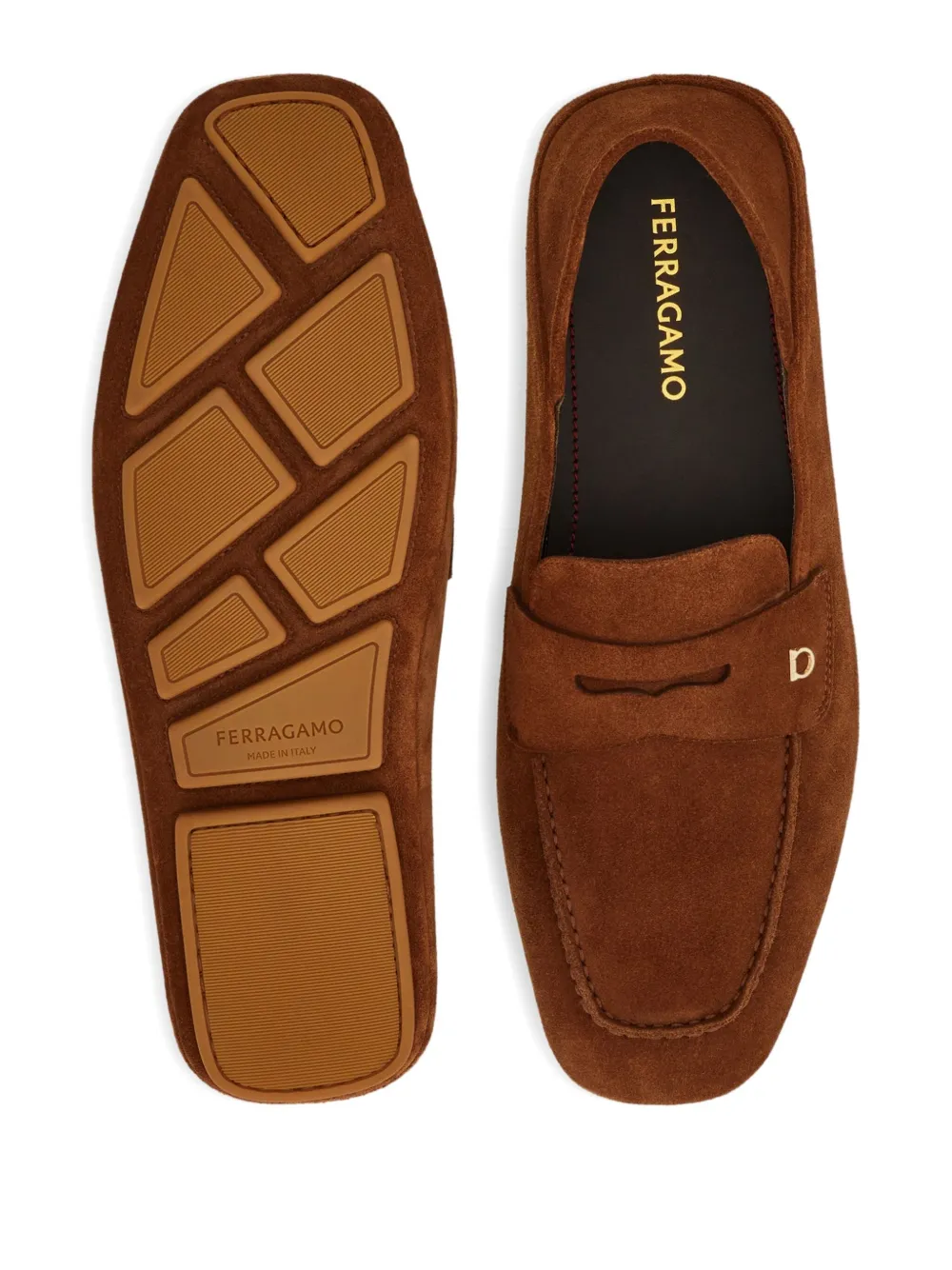 Ferragamo Gancini loafers Brown