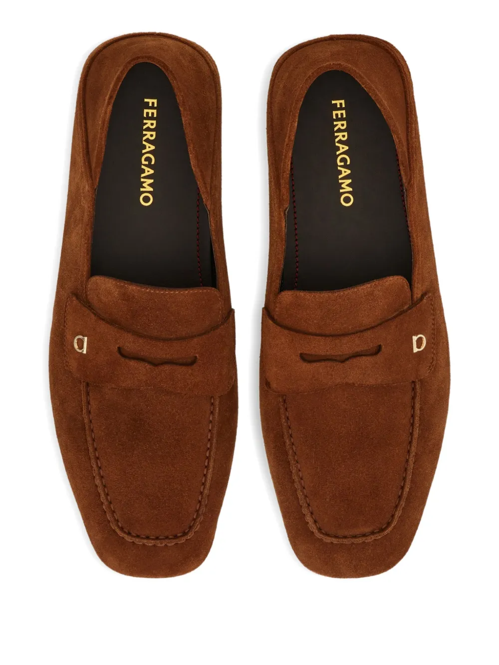 Ferragamo Gancini loafers Brown