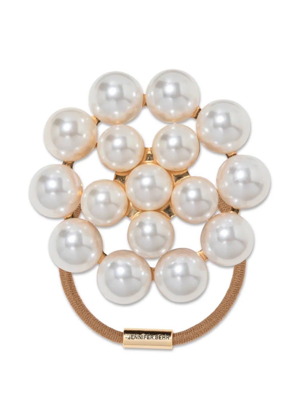 Jennifer Behr Paige haarelastiek Beige