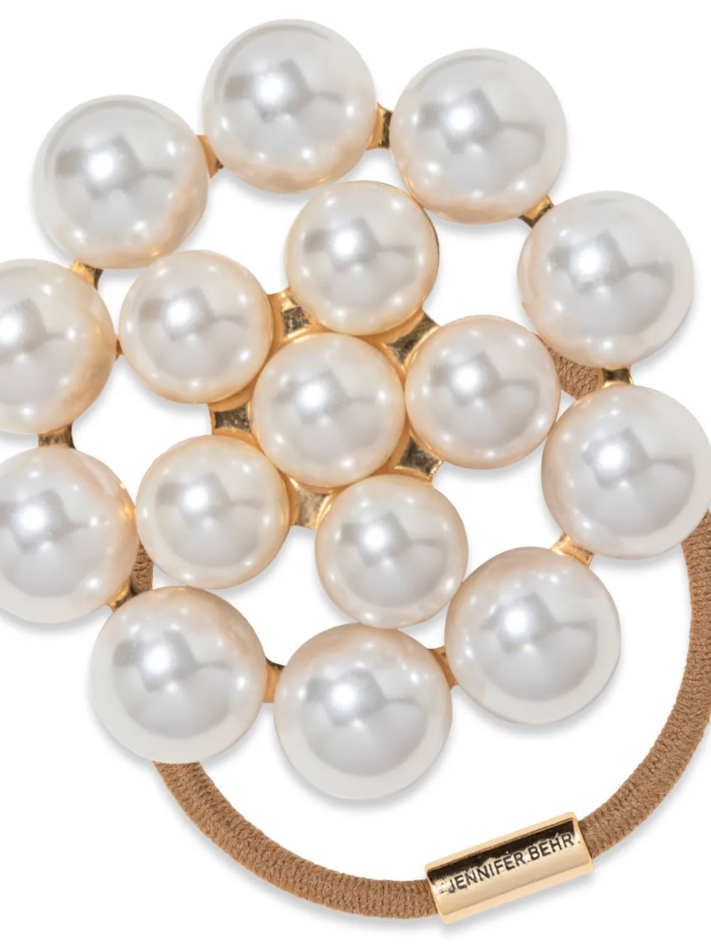 Jennifer Behr Paige haarelastiek Beige