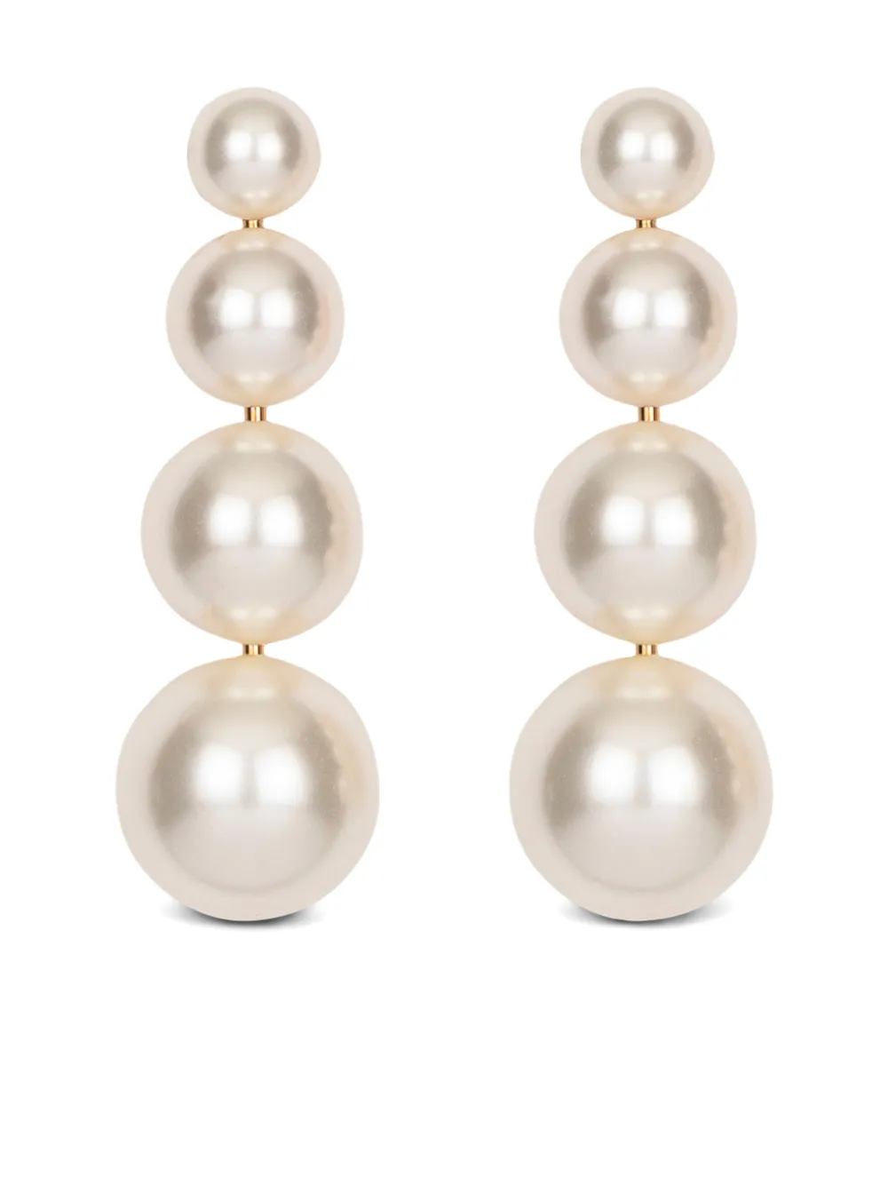 Jennifer Behr aretes Palma | blanco | Image 1