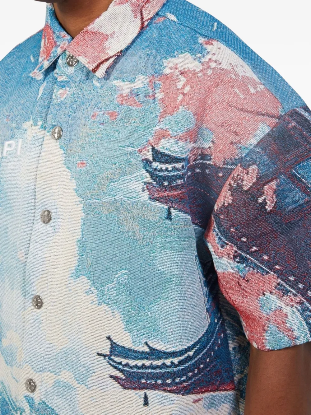 GUAPI Tokyo Tapestry shirt Blauw