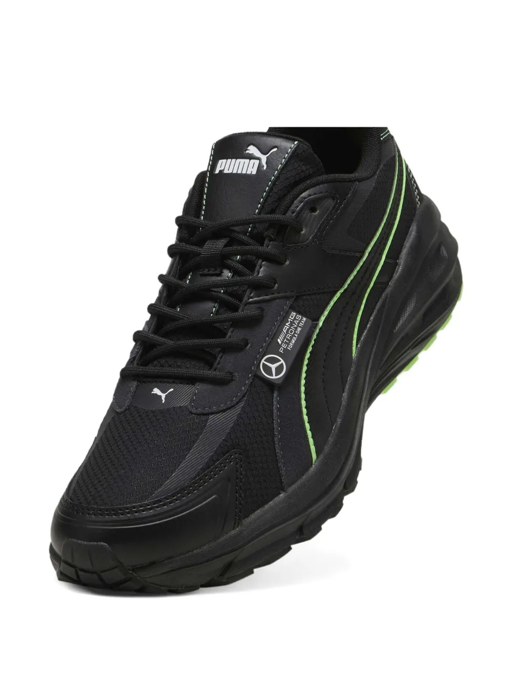 PUMA x Mercedes Hypnotic "Black Flat Dark Grey" sneakers
