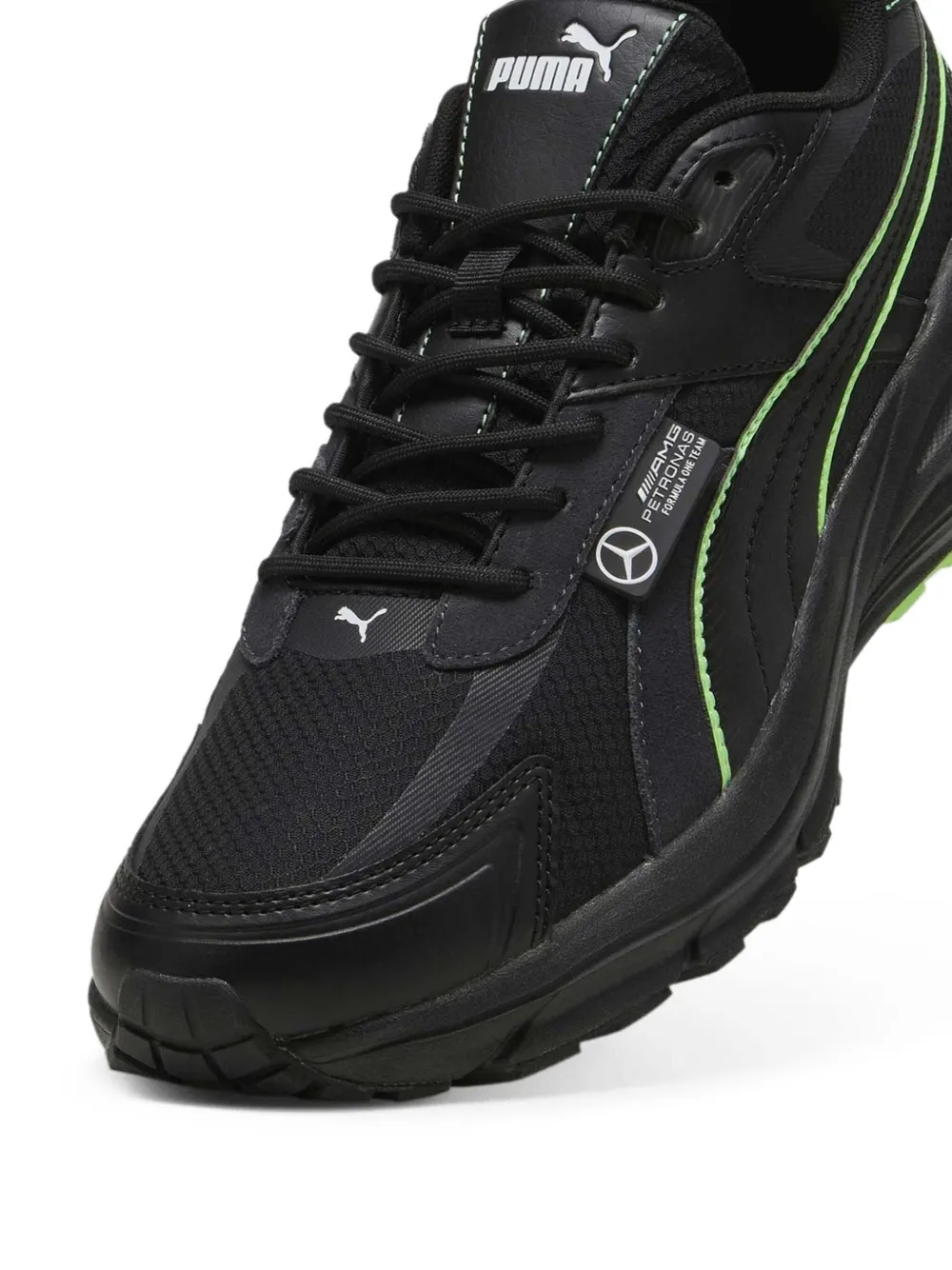 PUMA x Mercedes Hypnotic "Black Flat Dark Grey" sneakers