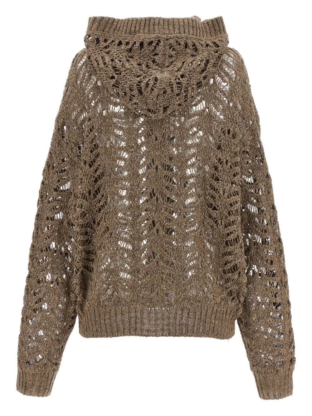 Brunello Cucinelli Foliage Lace vest Bruin