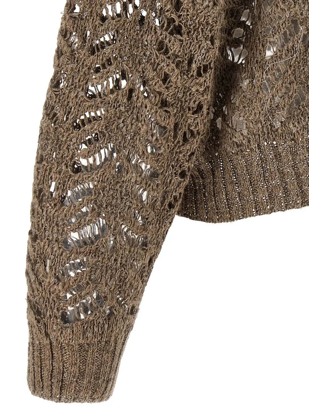 Brunello Cucinelli Foliage Lace vest Bruin