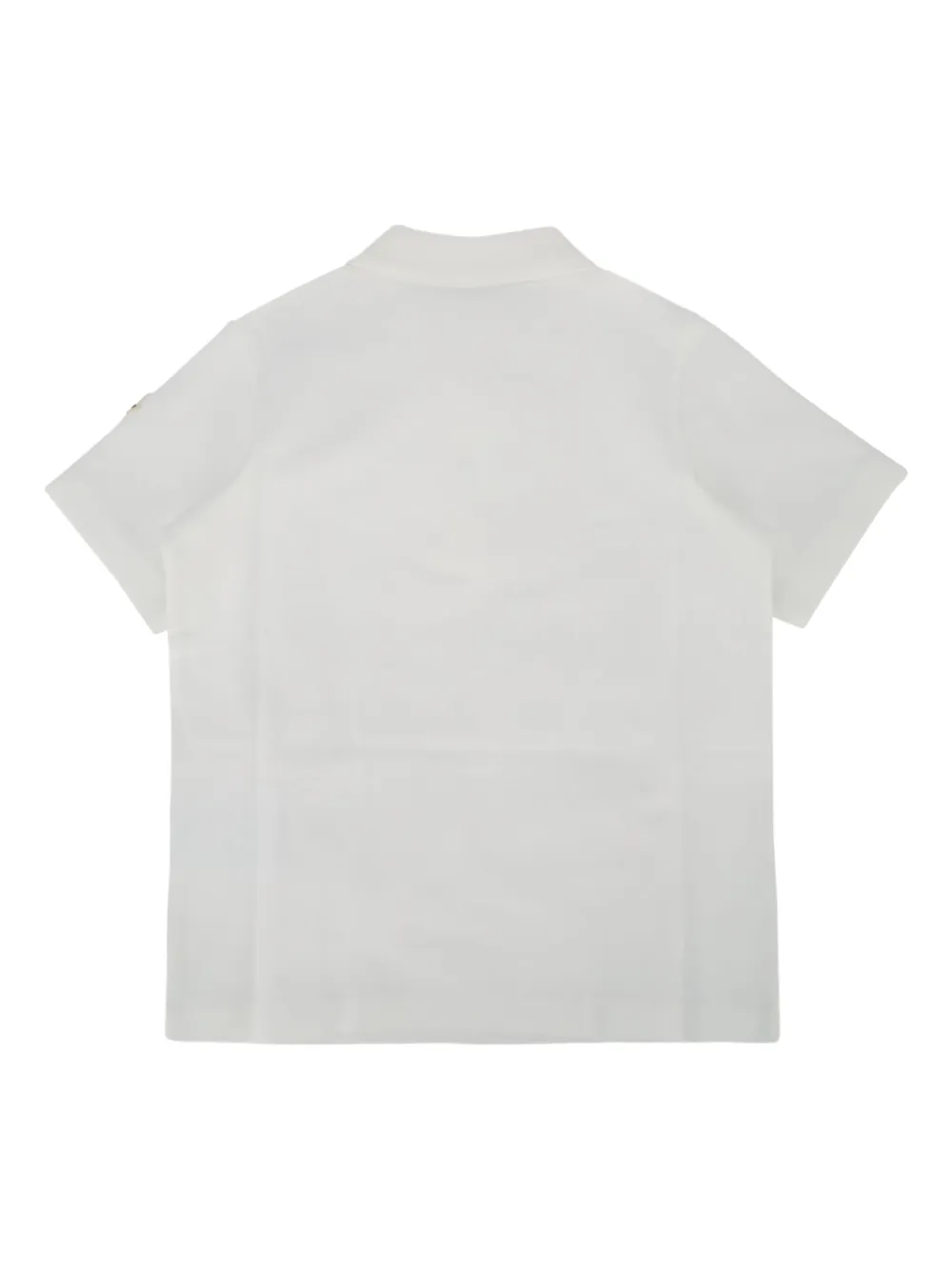 Moncler Enfant Poloshirt met geborduurd logo Wit