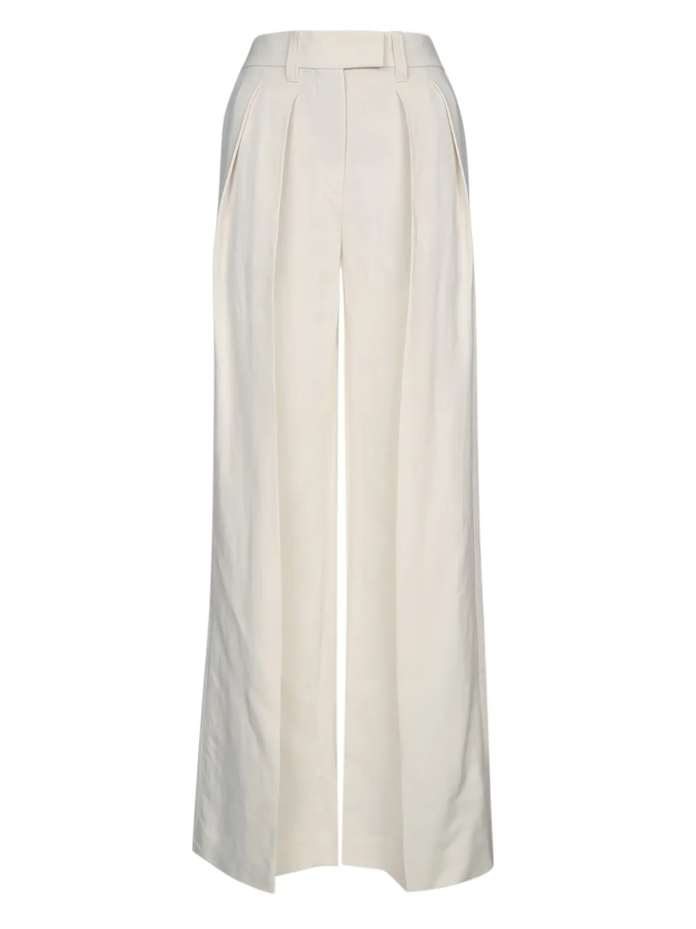 Brunello Cucinelli Twill plooibroek Wit