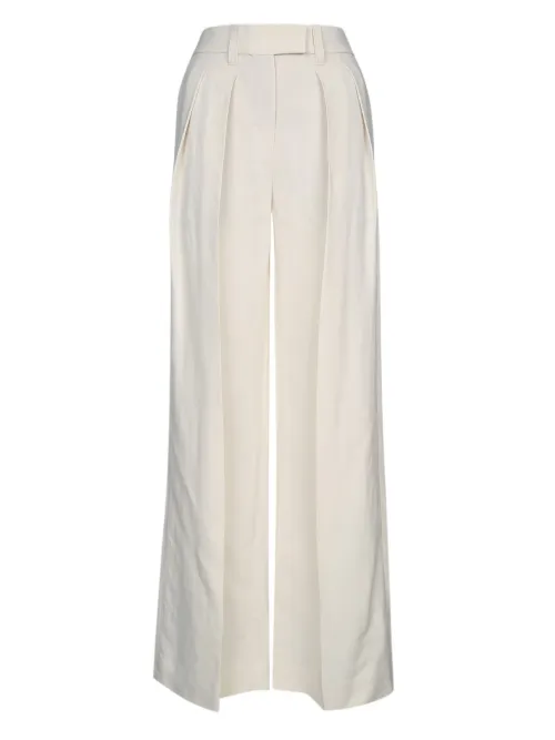Pantalon en serge à plis - Brunello Cucinelli - Modalova
