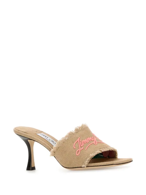Jimmy Choo Alexia 70mm ミュール Alexia 70 | Gold Woven Lurex Sandals | JIMMY CHOO