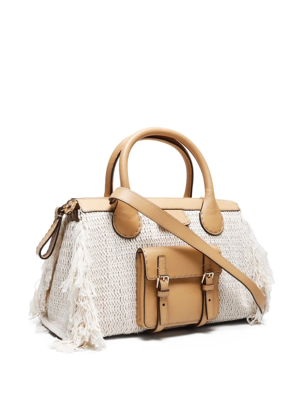Pre-owned Chloé 2022 Edith Day Two-way Tote Bag In 中性色