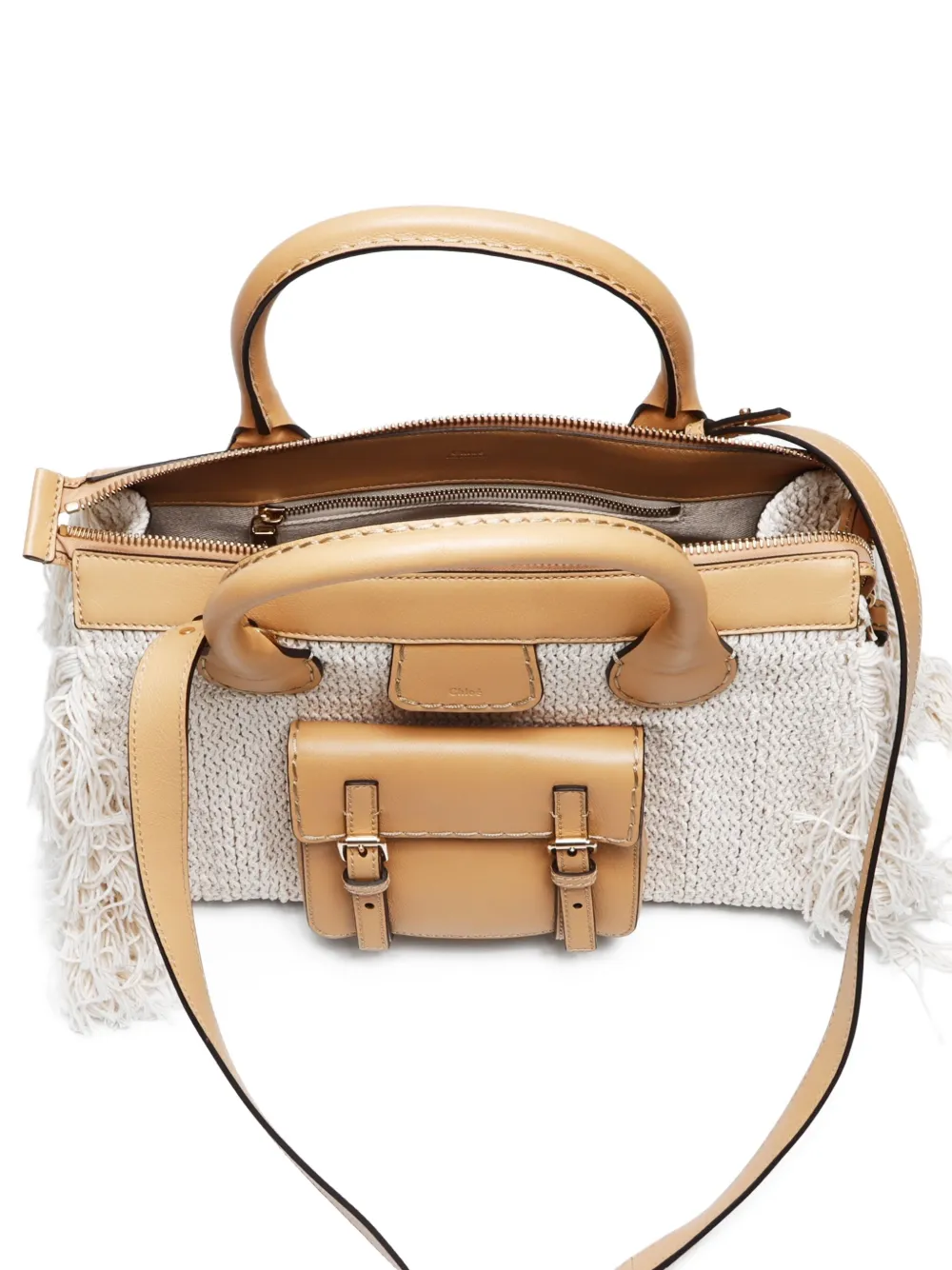 Pre-owned Chloé 2022 Edith Day Two-way Tote Bag In 中性色