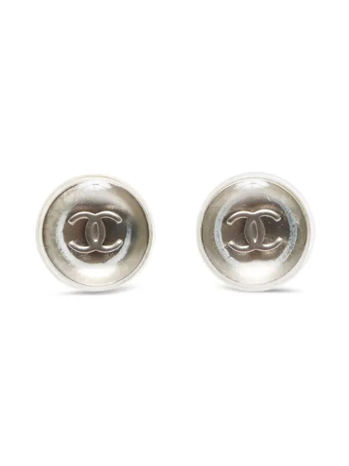Boucles d'oreilles à logo CC (1999) - CHANEL Pre-Owned - Modalova