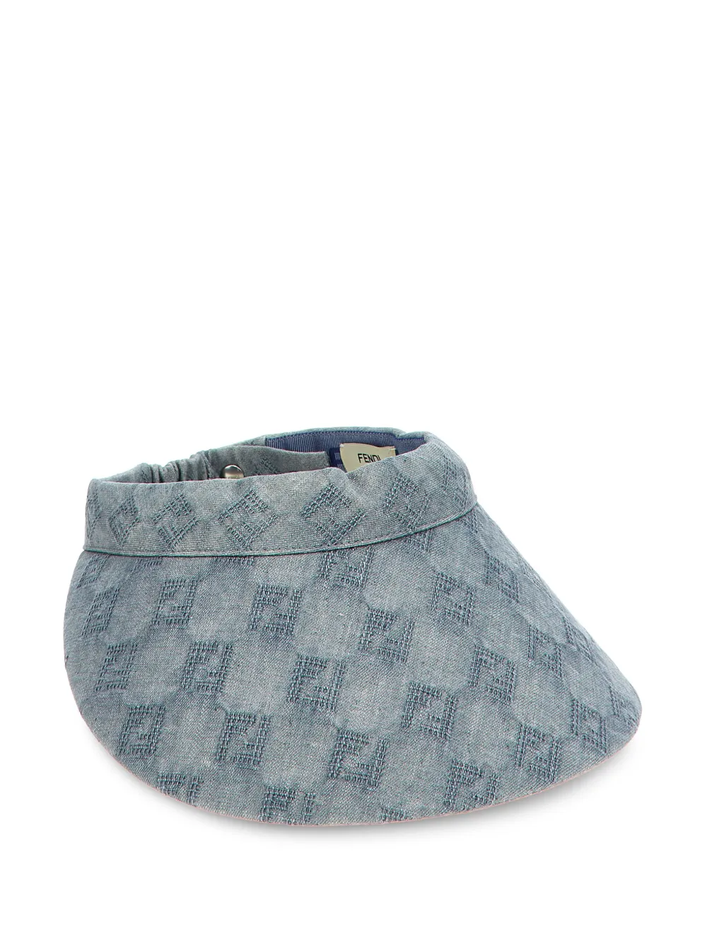 FENDI Zonneklep met monogram-patroon Blauw