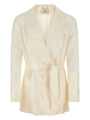 アウターその他 FENDI Woman Blazer Beige FLF825 ASMF F1SAZ Fendi Blazers for Women | Editorialist