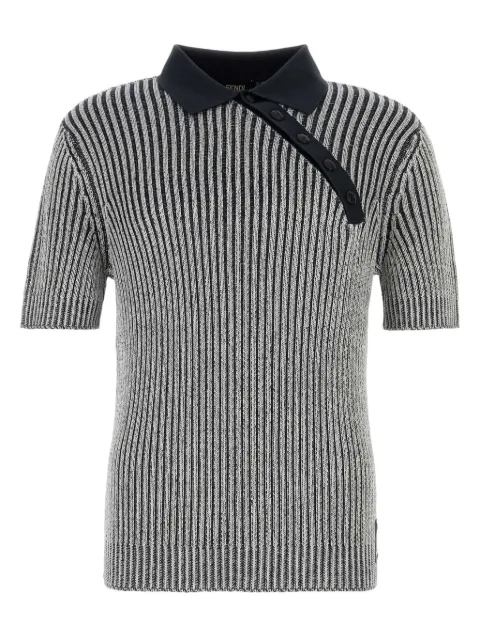 FENDI striped polo shirt