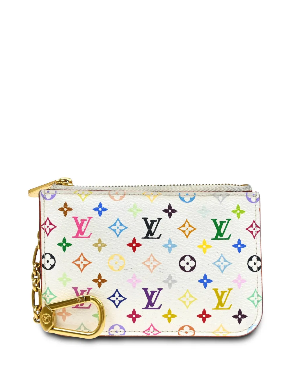 Louis Vuitton Pre-Owned x Takashi Murakami 2014 Pochette Cles coin purse | White | Image 1