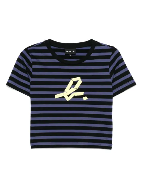 SPORT b. by agnès b.  crop stripe T-shirt