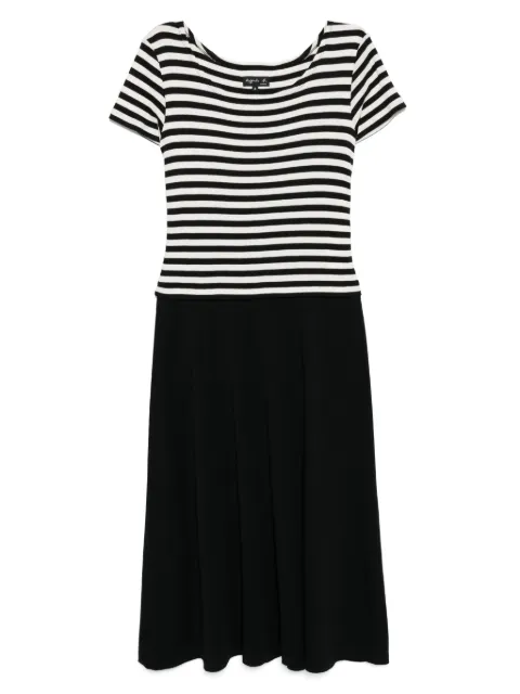 agnès b.  vestido con motivo de rayas