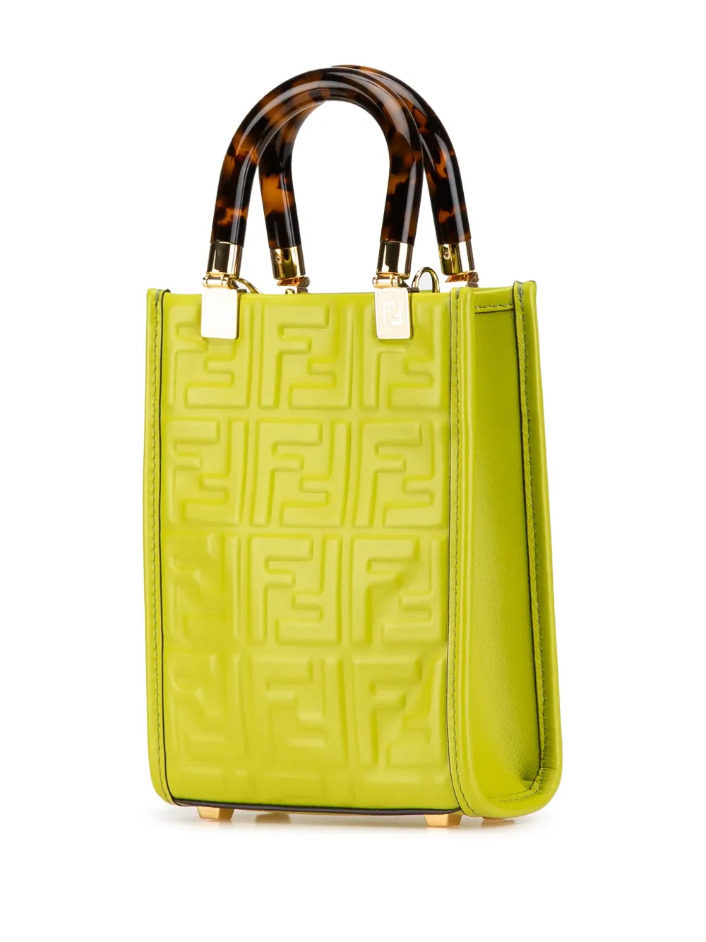 Fendi Pre-Owned 2021-2024 Mini Zucca Embossed Leather Sunshine Shopper Tote satchel | Pre-Owned | Image 2