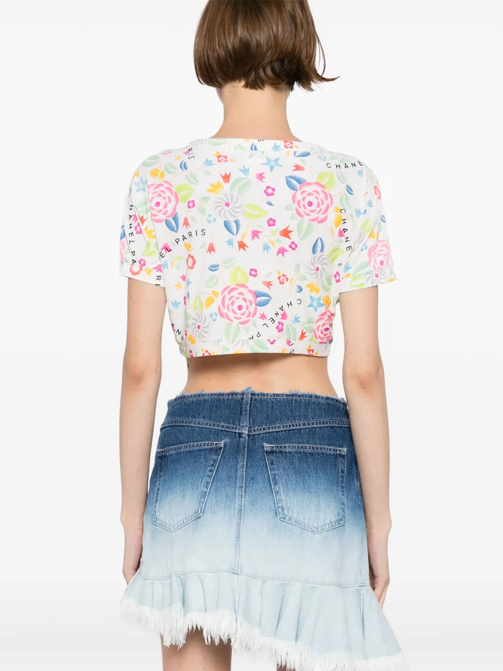 Pre-owned Chanel 1996 Cropped T-shirt