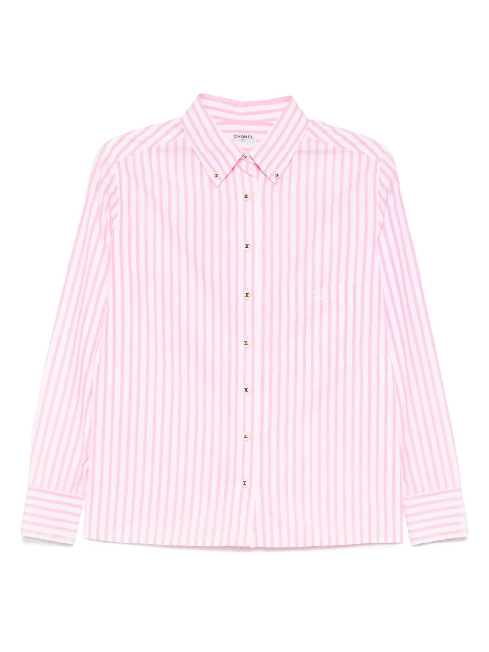 CHANEL Pre-Owned 1990-2000s striped shirt | White | Image 1