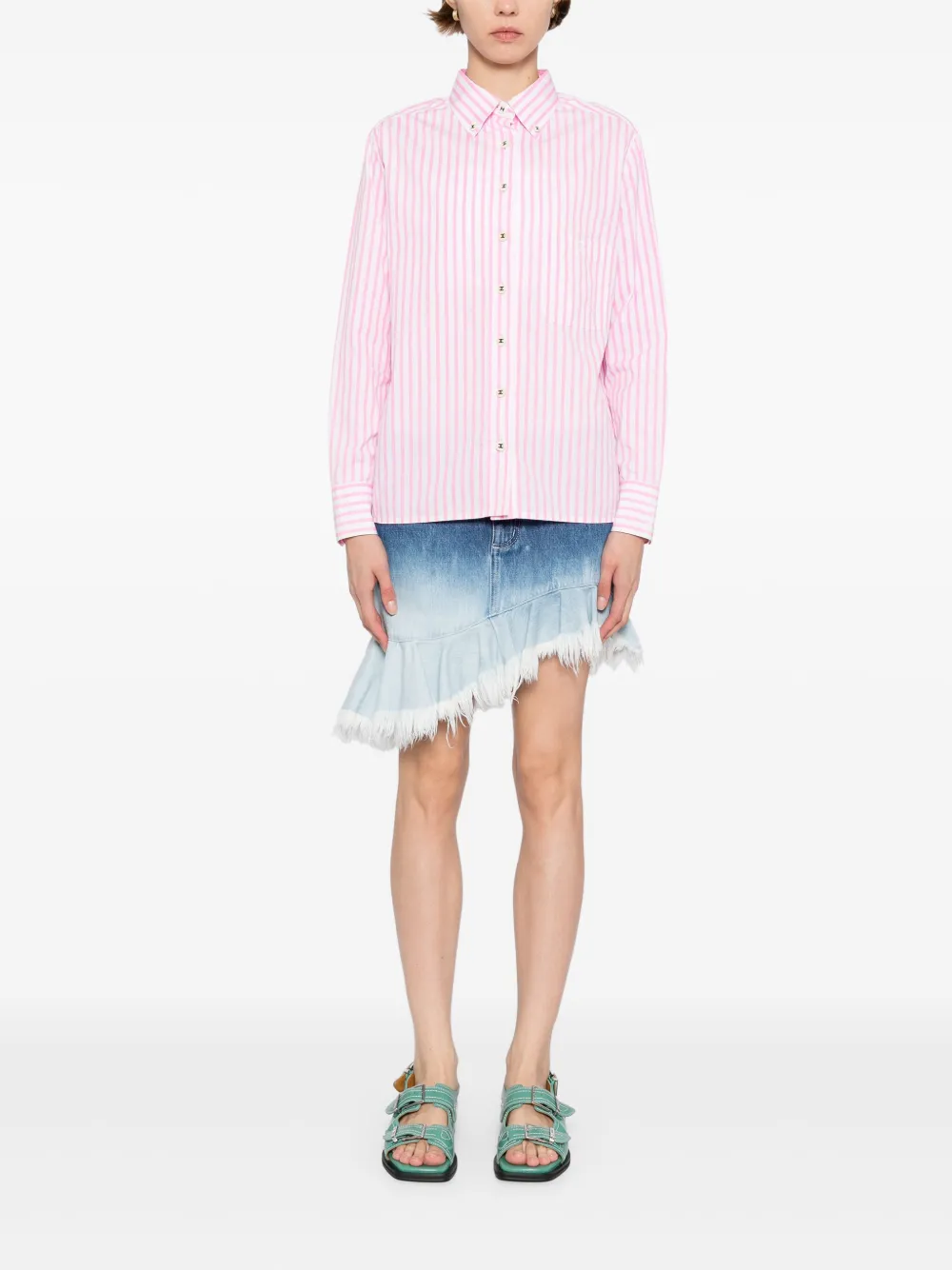 CHANEL Pre-Owned 1990-2000s striped shirt | Image 2