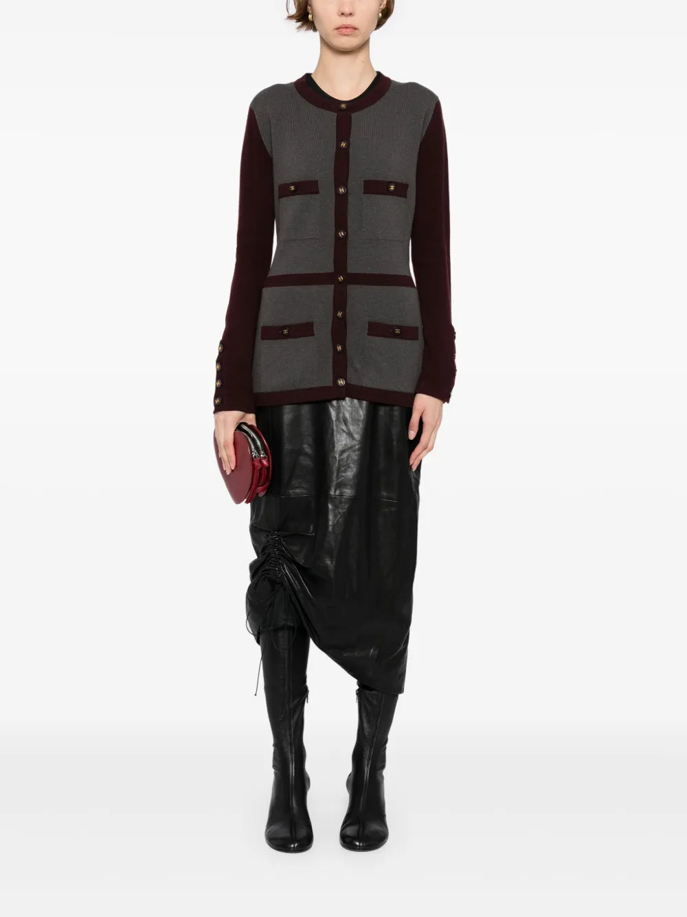 CHANEL Pre-Owned 1990-2000s crew-neck cardigan | Image 2