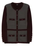 CHANEL Pre-Owned 1990-2000s crew-neck cardigan - Grey