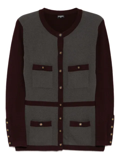 CHANEL Pre-Owned 1990-2000s crew-neck cardigan