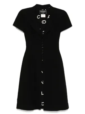 CHANEL Pre-Owned 2005 ツイードコート | ブラック | FARFETCH JP