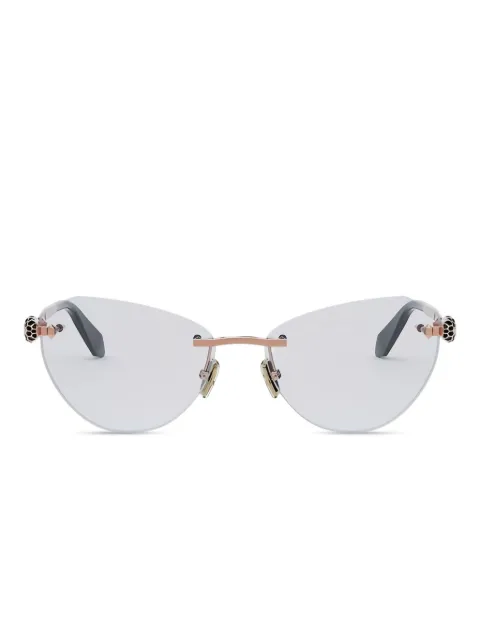 Bvlgari arm-embellished cat-eye glasses