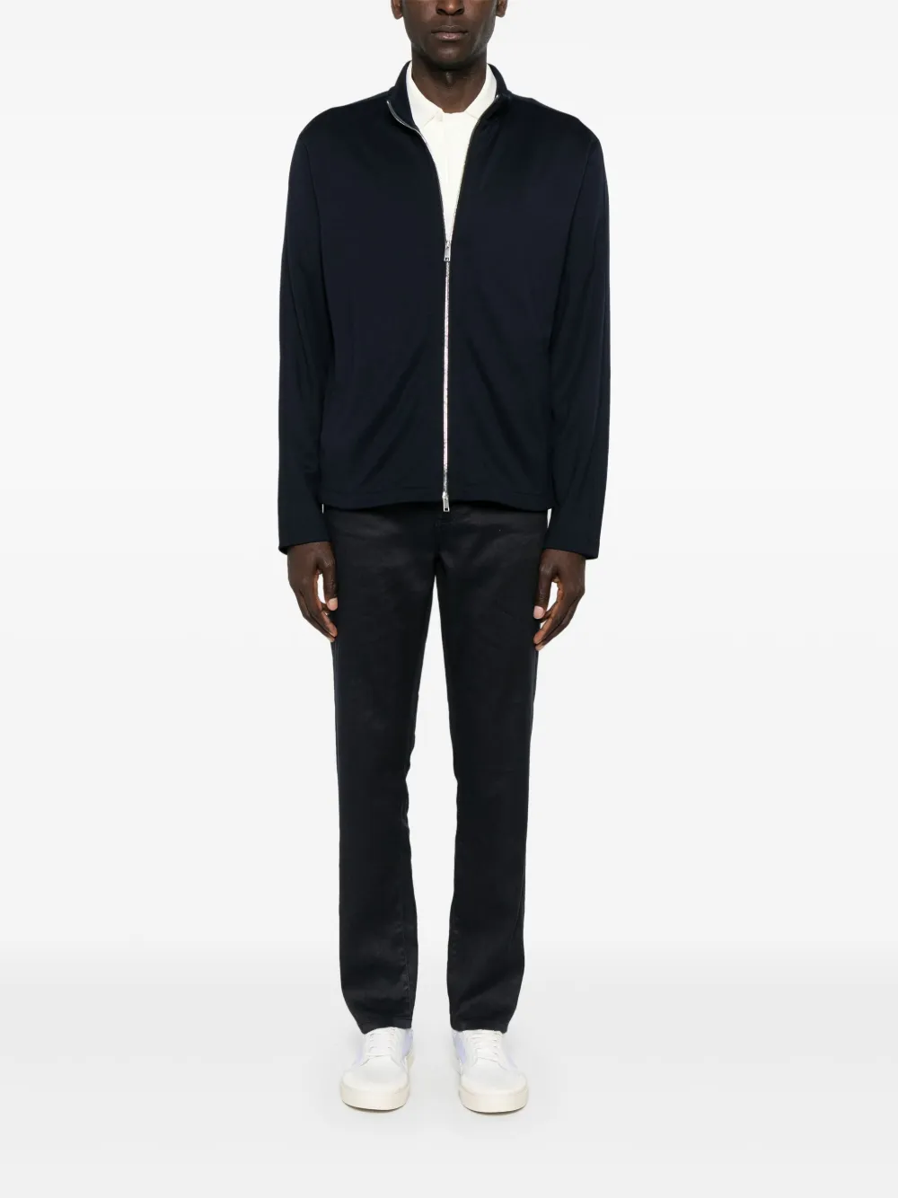 Zegna zip-up sweatshirt - Blauw