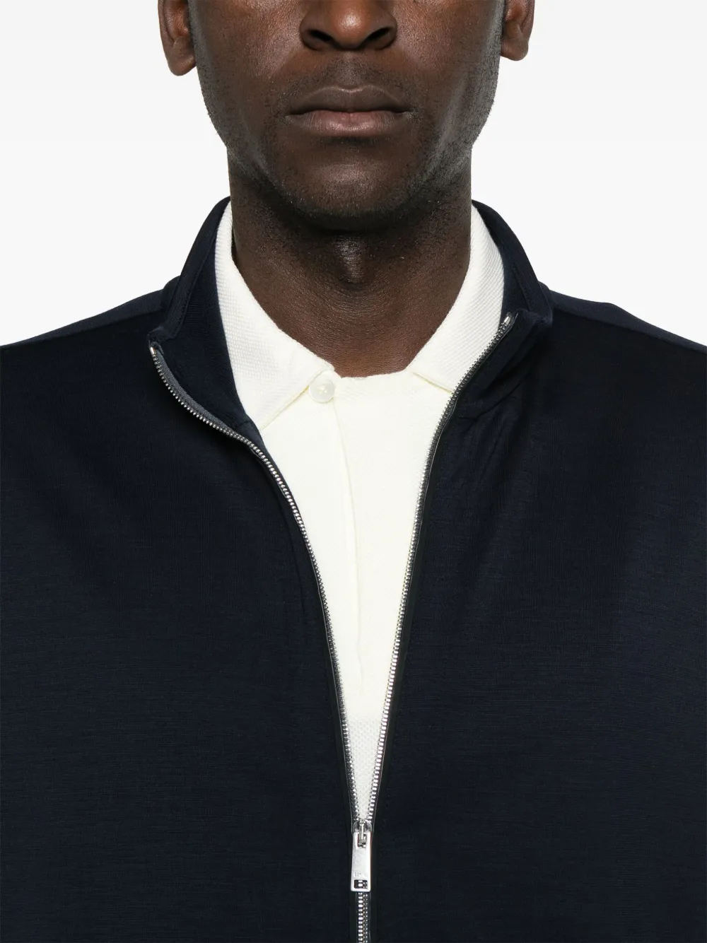 Zegna Sweater met rits Blauw