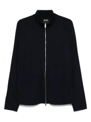 Jil Sander Zip Technical Sweater | Blue | FARFETCH
