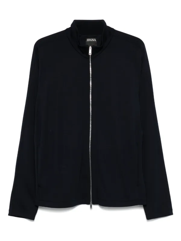Zegna ジップアップ スウェットシャツ | ブルー | FARFETCH JP