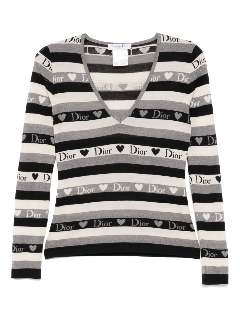 Pre-owned Dior 2005 Striped T-shirt