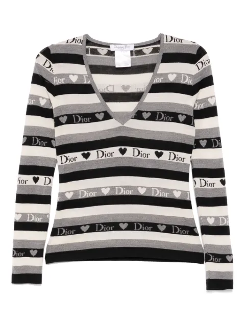 Christian Dior Pre-Owned تيشيرت مخطط 2005